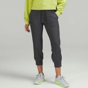 Lululemon ready to rulu high rise cropped jogger 6 heathered grey black 2022